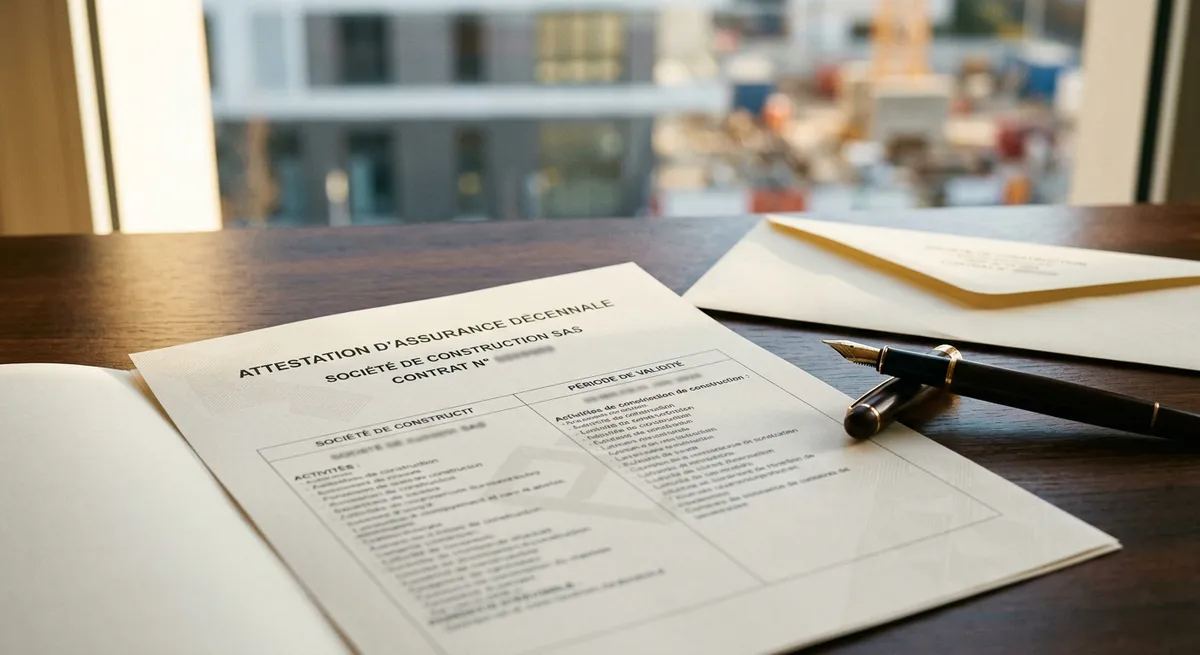Attestation d'assurance décennale MOE : guide pratique
