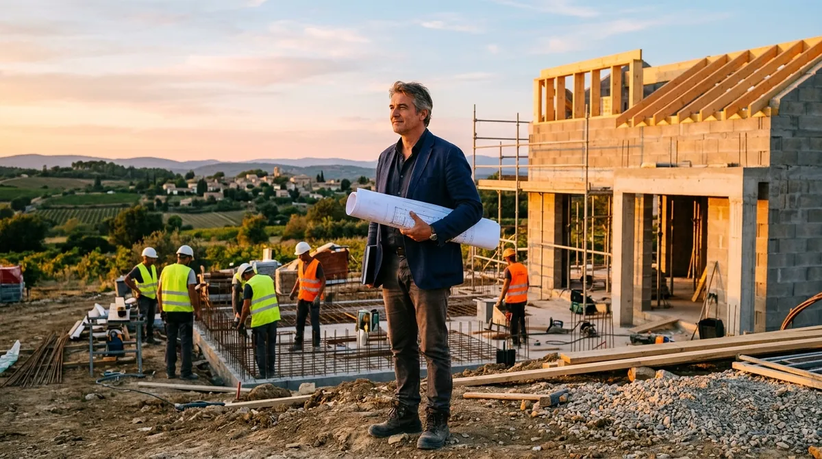 Courtier spécialisé en assurance maîtrise d'œuvre sur un chantier BTP