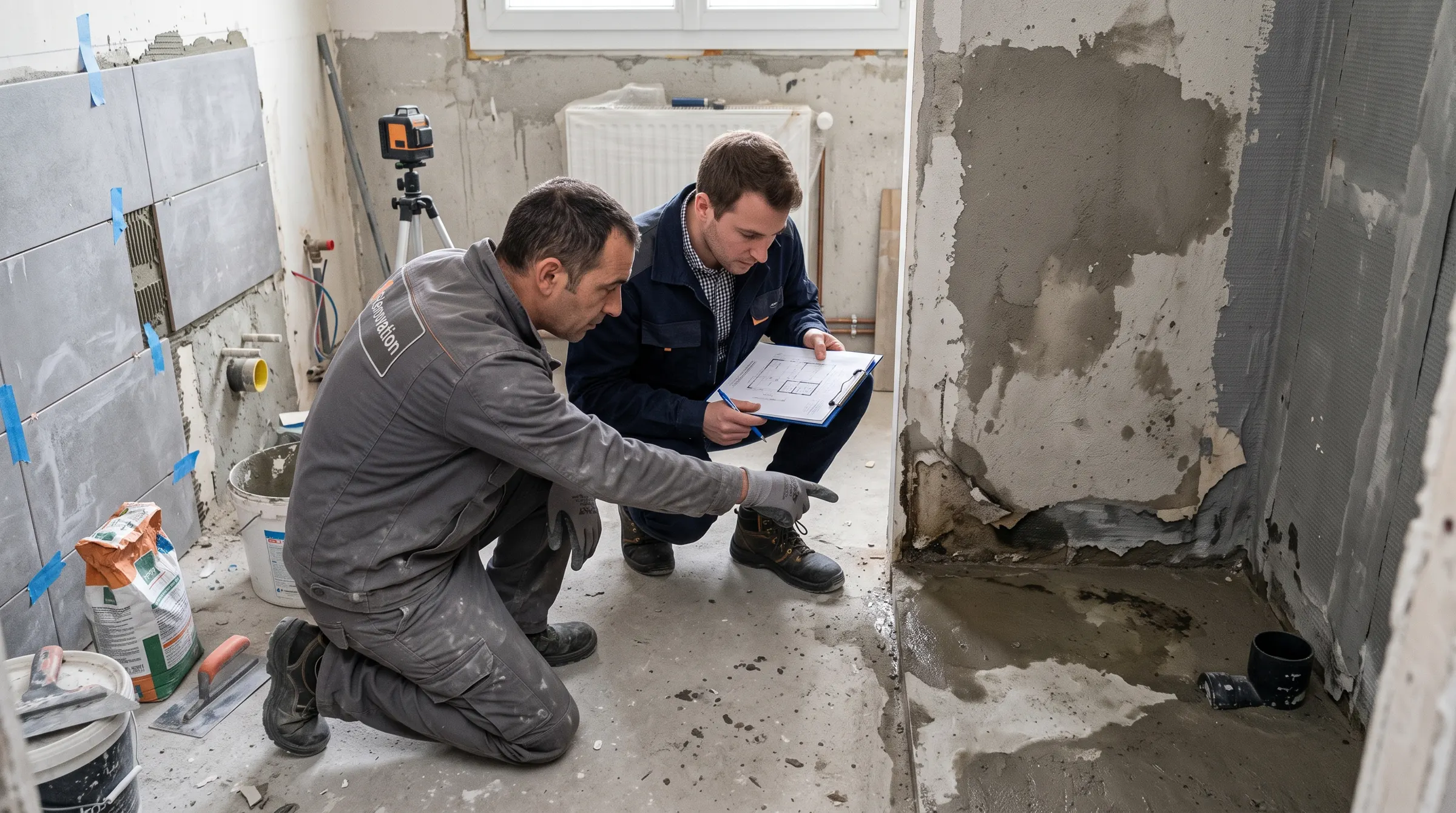 Chantier : constat d’un désordre, métier courtier en travaux