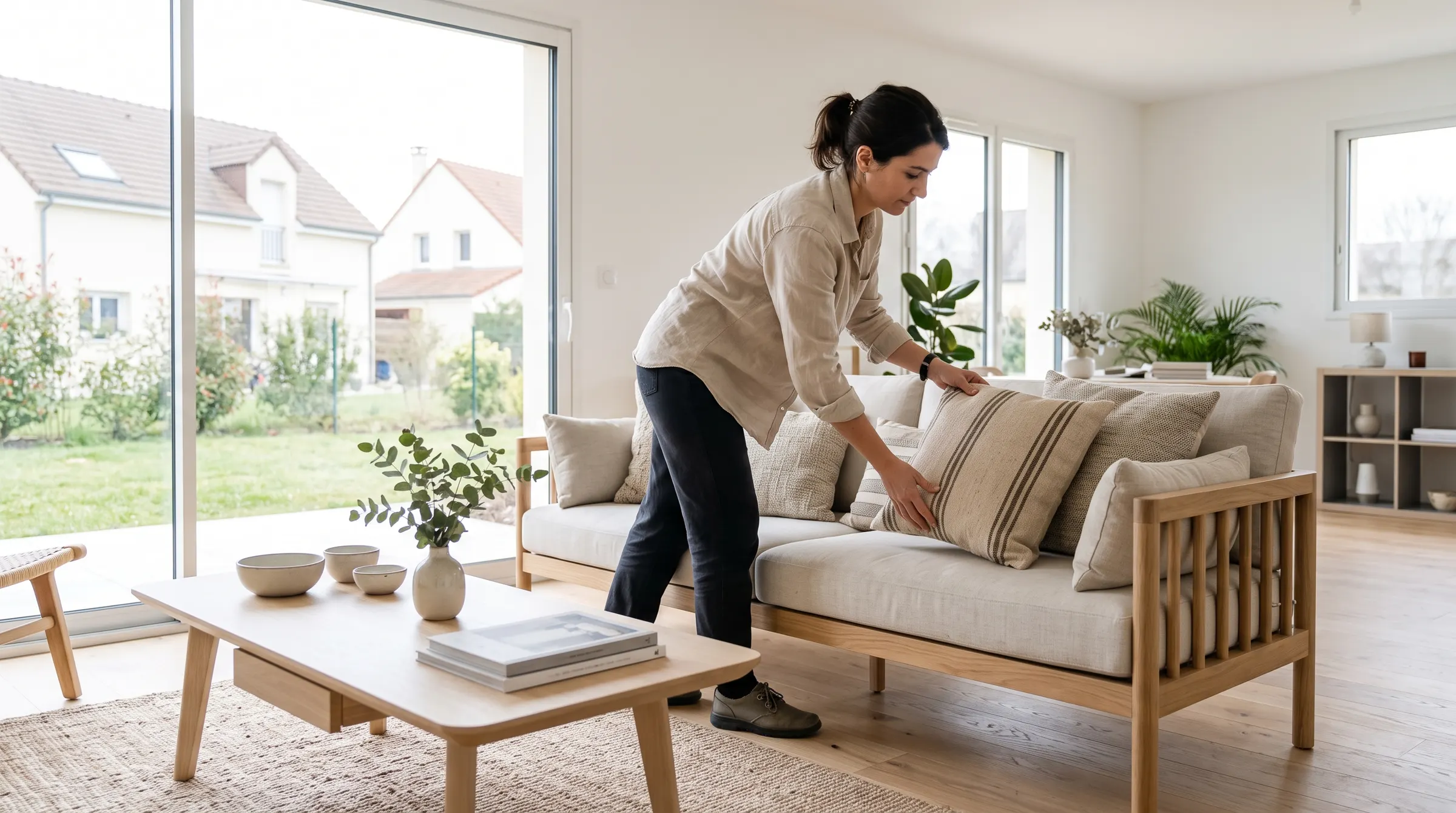 Décorateur d'intérieur au travail sur un chantier