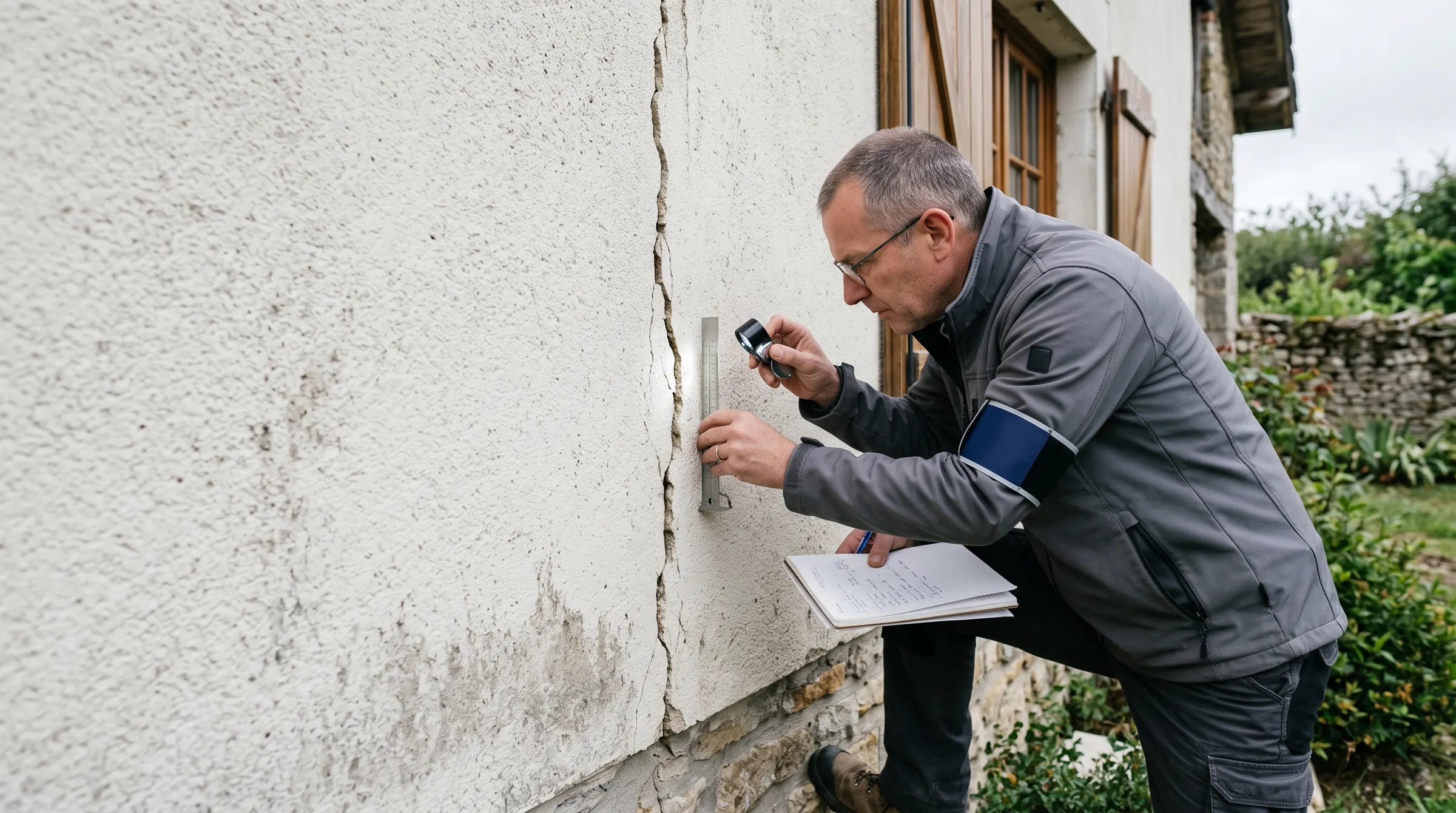 Expert en construction au travail sur un chantier