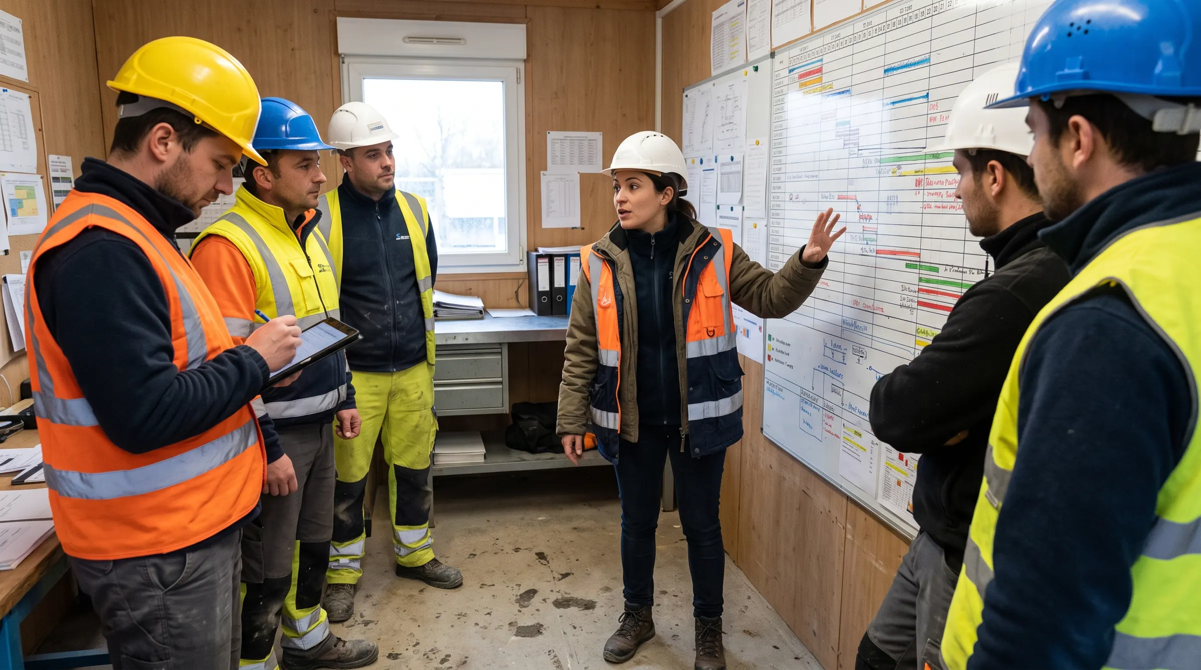 OPC de chantier au travail sur un chantier